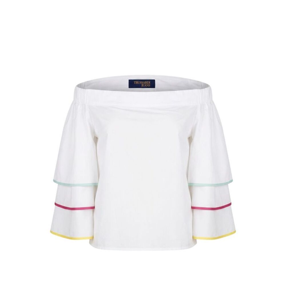 Trussardi Jeans White Cotton Women Women's Shirt